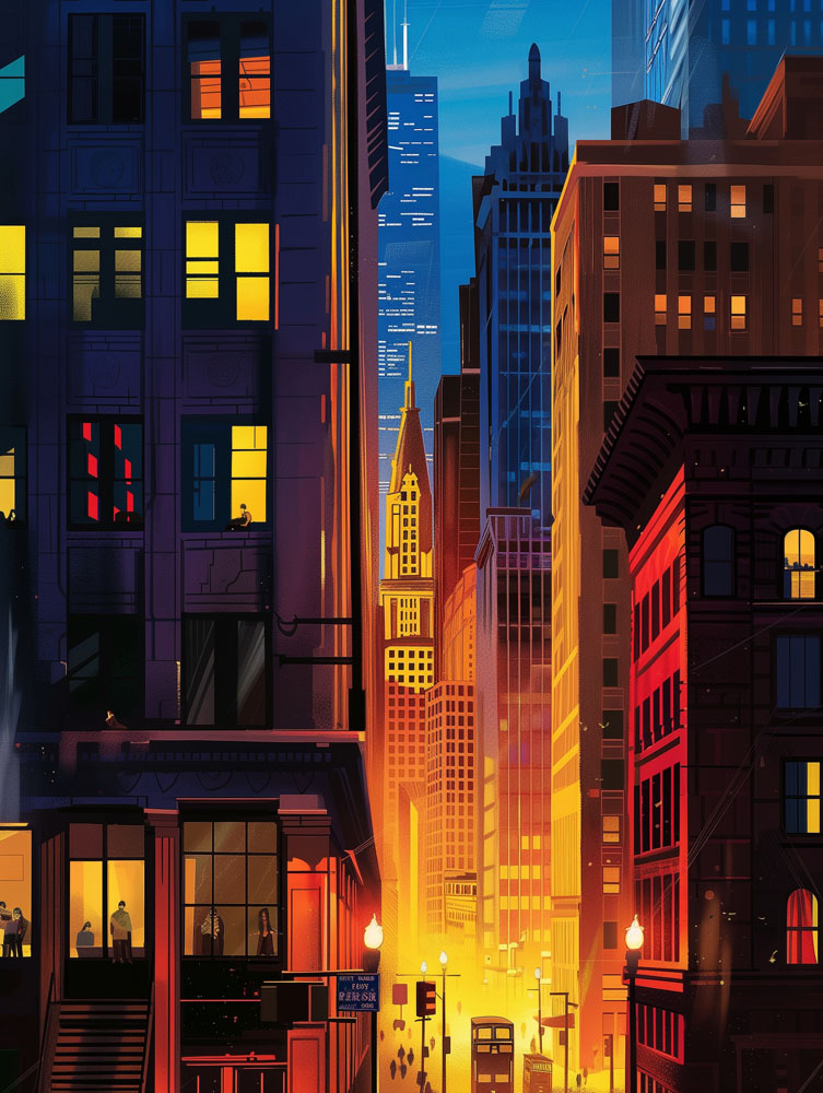 Screenprints of an Invented City — Barbara Xalman, 3 di 4